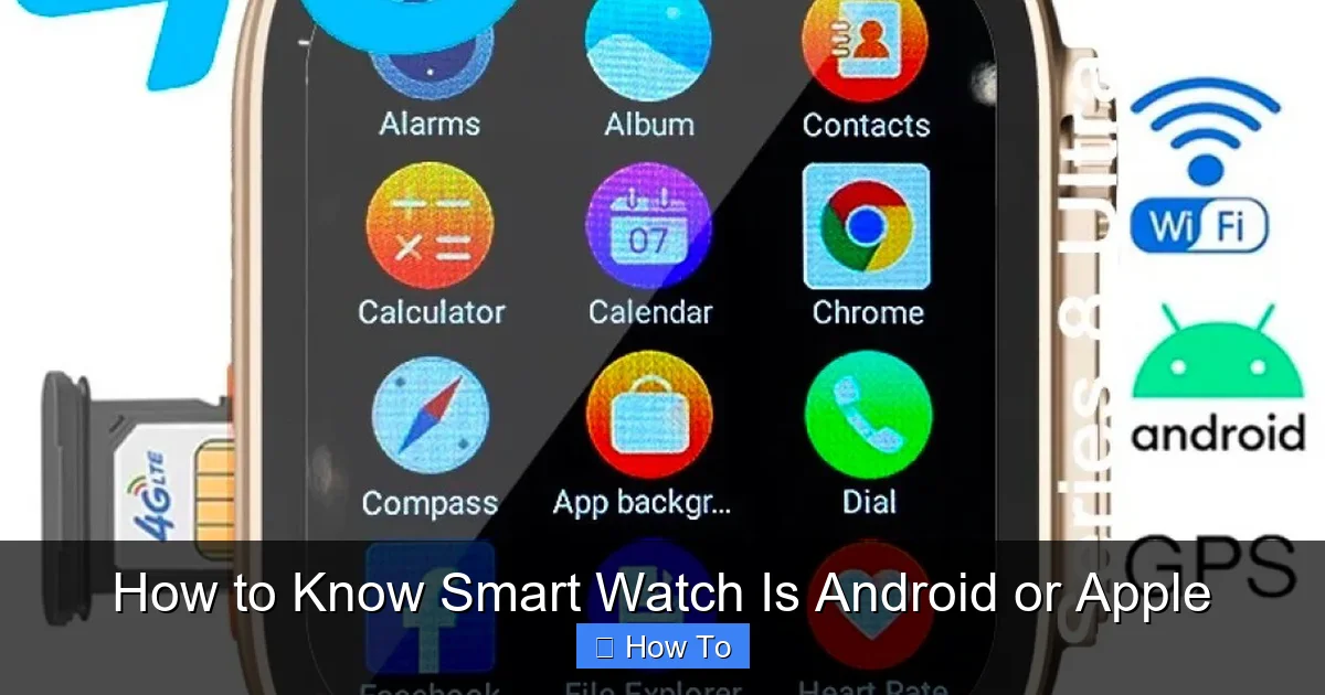 How to Know Smart Watch Is Android or Apple