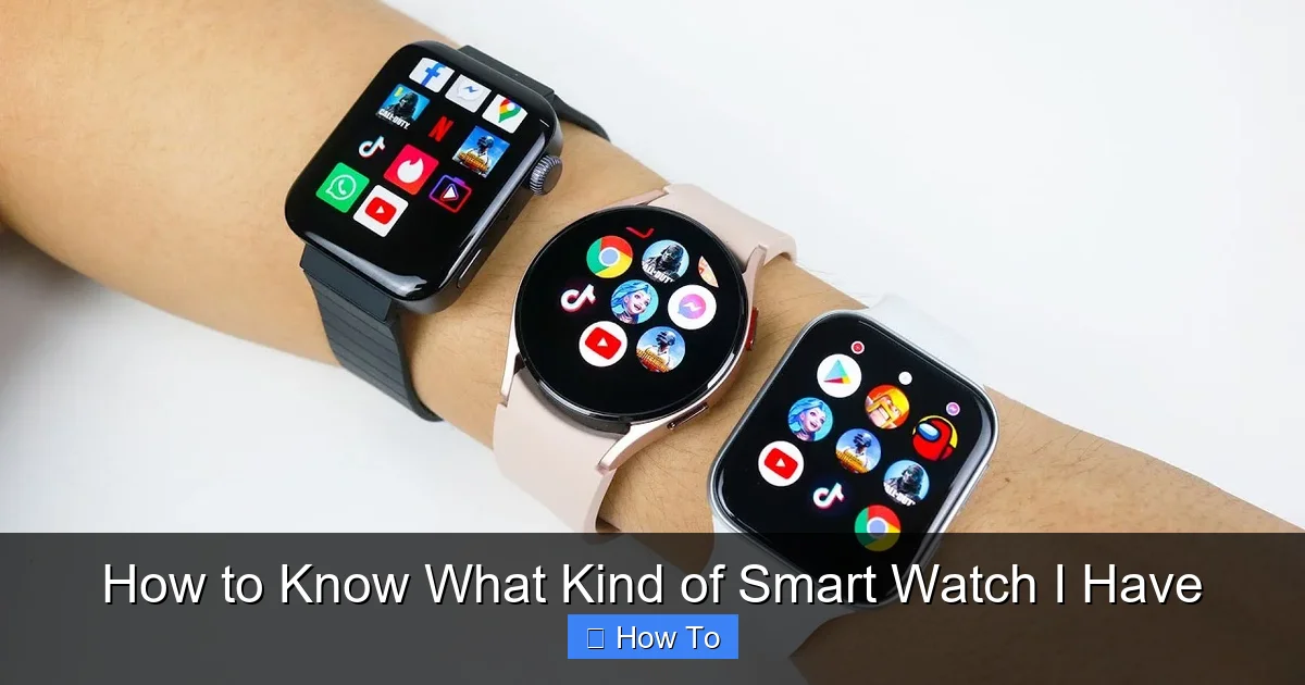 How to Know What Kind of Smart Watch I Have