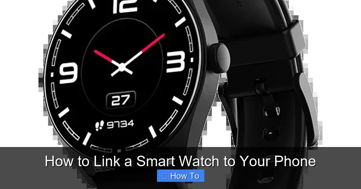 How to Link a Smart Watch to Your Phone