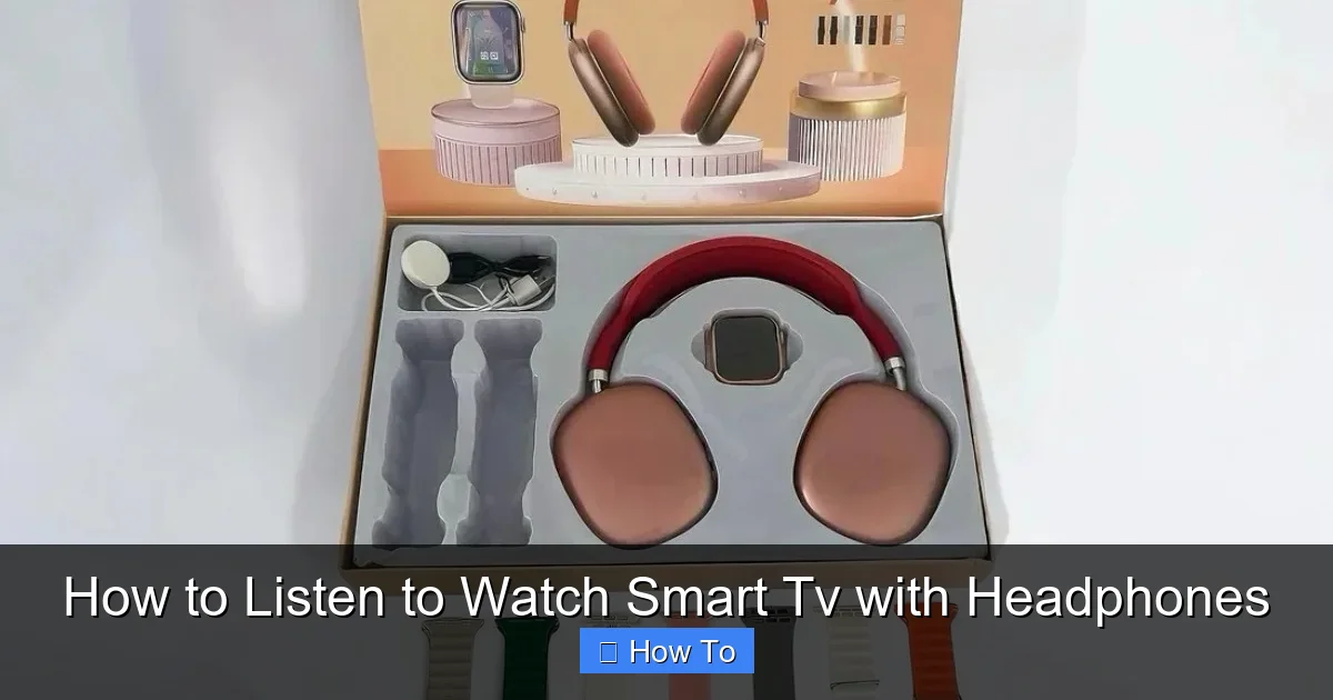 How to Listen to Watch Smart Tv with Headphones
