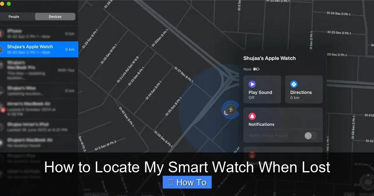 How to Locate My Smart Watch When Lost