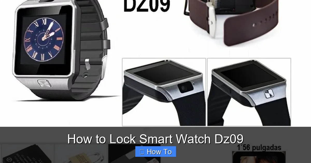 How to Lock Smart Watch Dz09