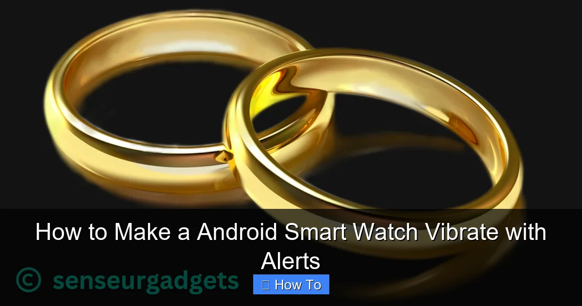 How to Make a Android Smart Watch Vibrate with Alerts