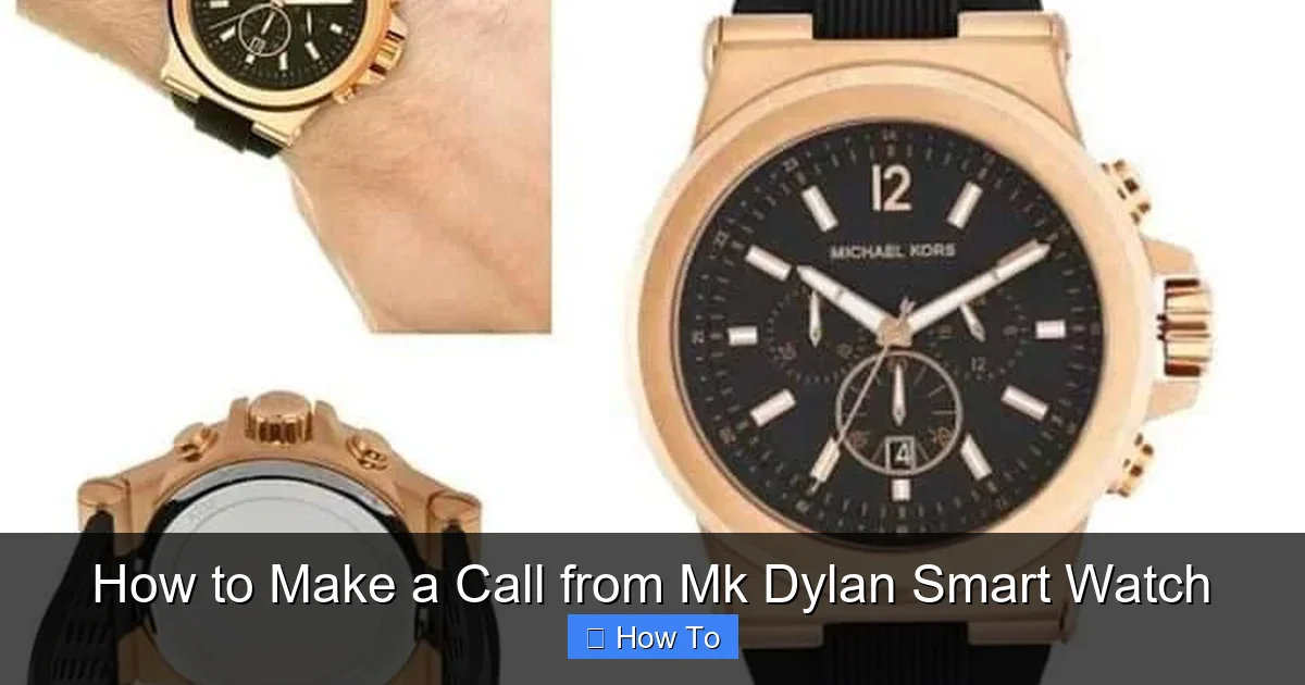 How to Make a Call from Mk Dylan Smart Watch