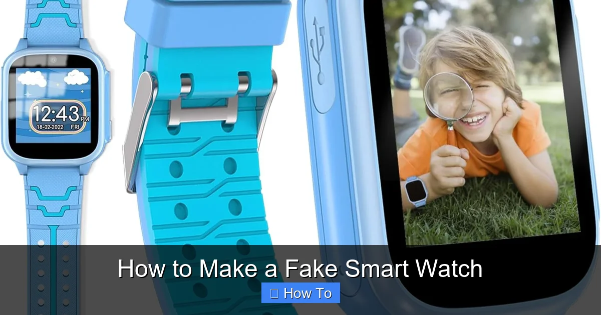 How to Make a Fake Smart Watch