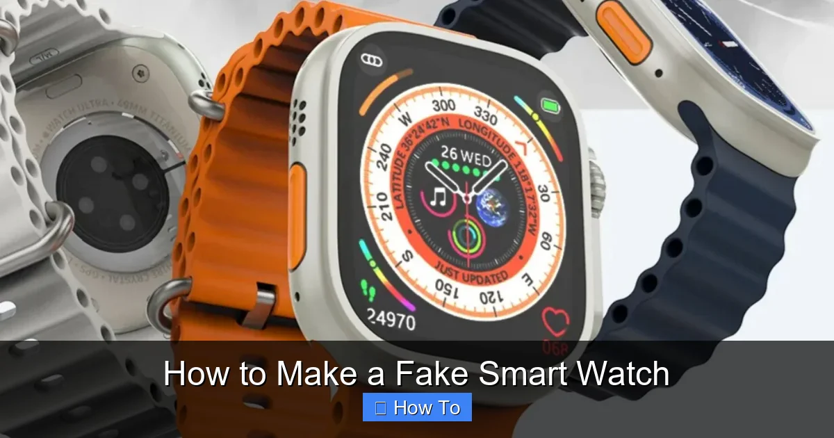 How to Make a Fake Smart Watch