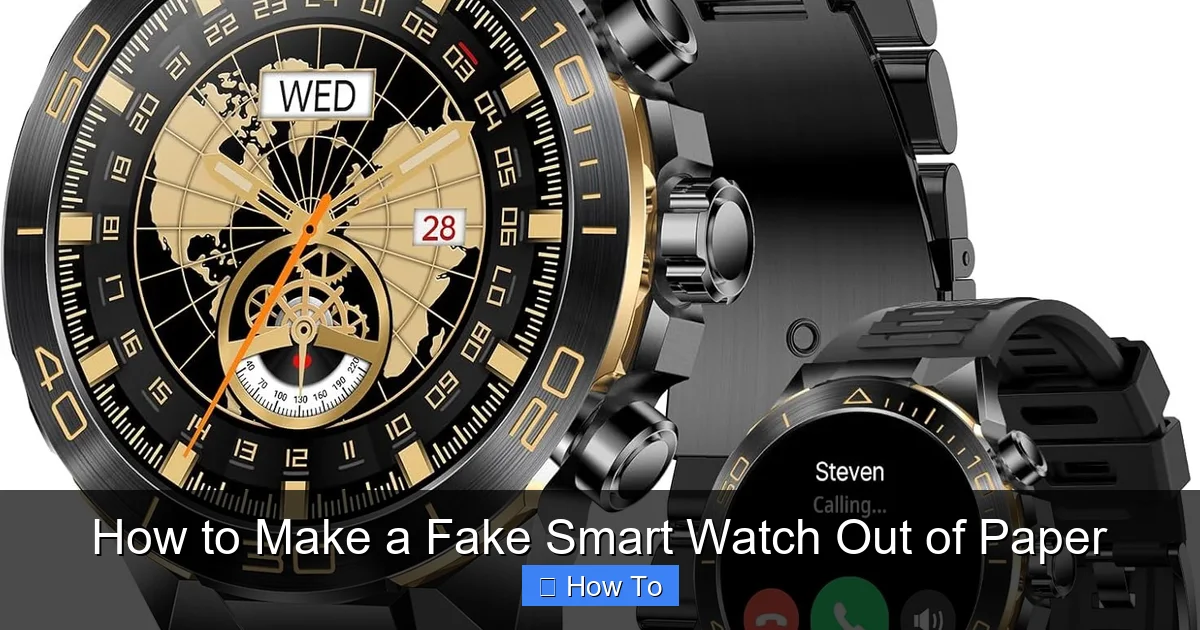 How to Make a Fake Smart Watch Out of Paper