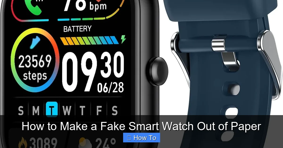 How to Make a Fake Smart Watch Out of Paper