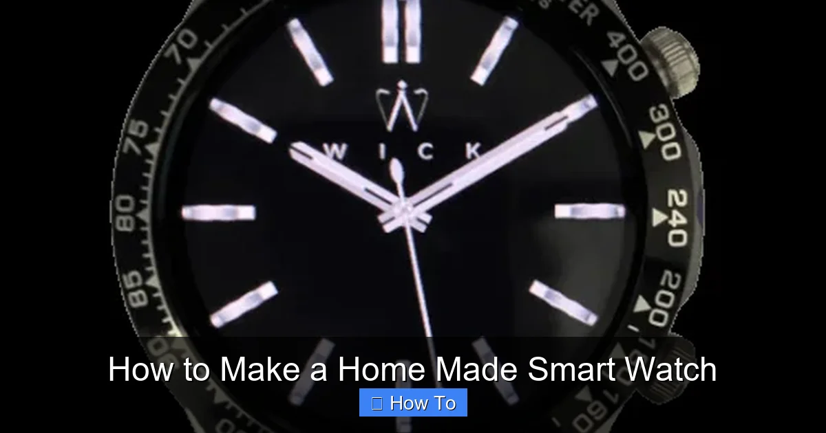How to Make a Home Made Smart Watch