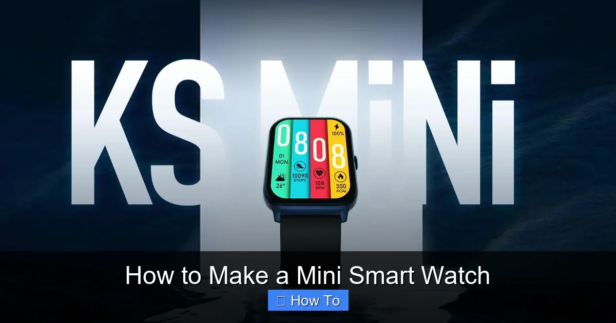 How to Make a Mini Smart Watch