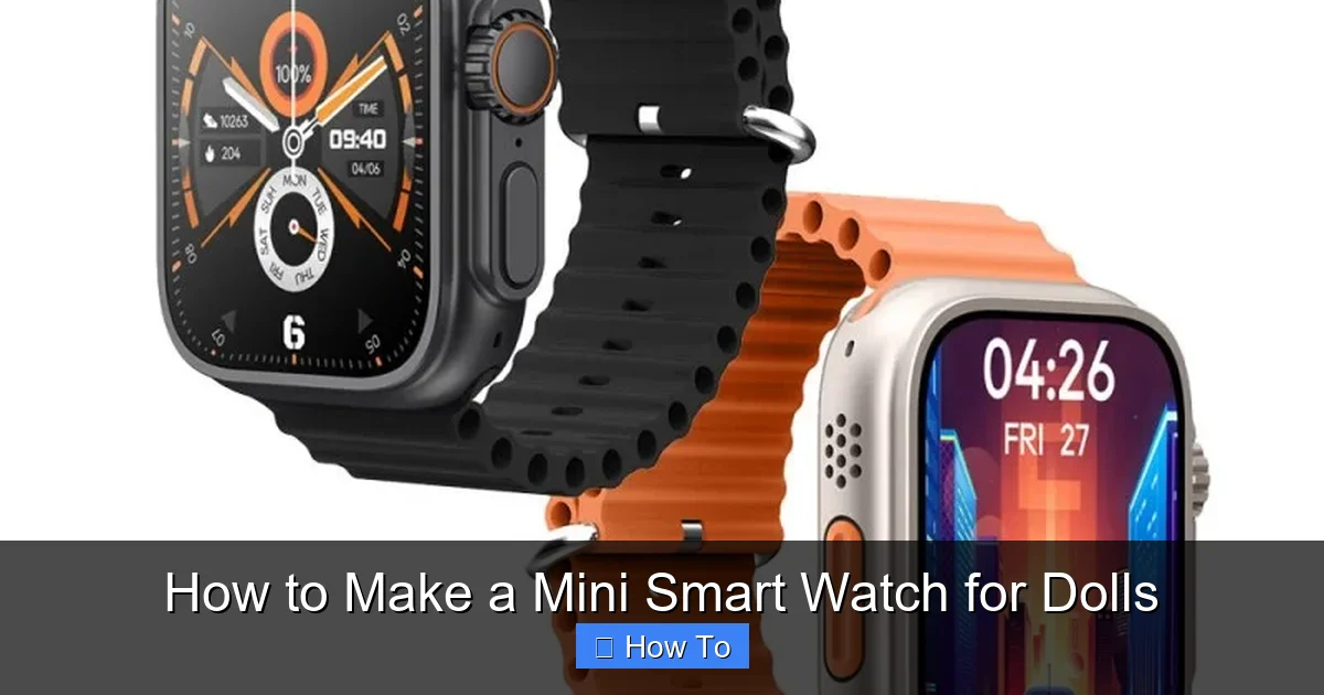 How to Make a Mini Smart Watch for Dolls