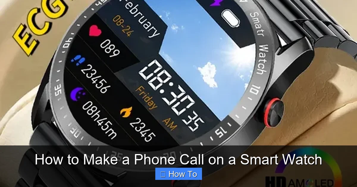 How to Make a Phone Call on a Smart Watch