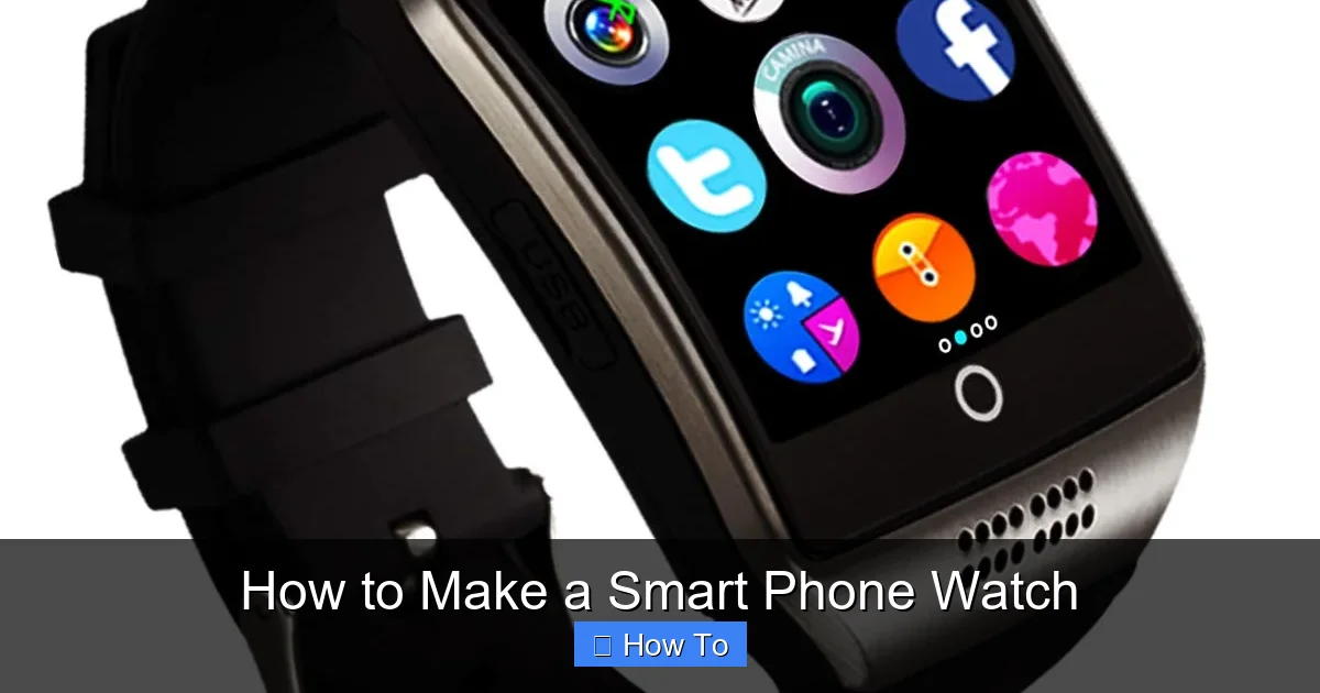 How to Make a Smart Phone Watch