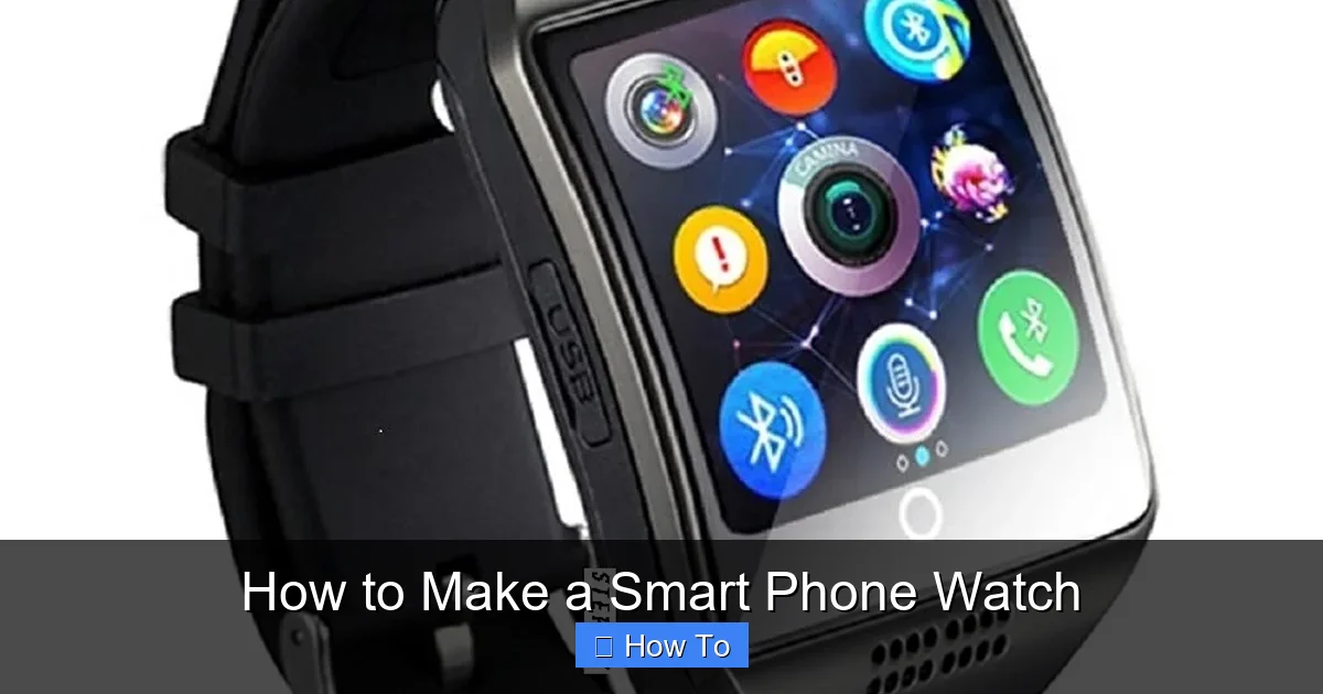 How to Make a Smart Phone Watch