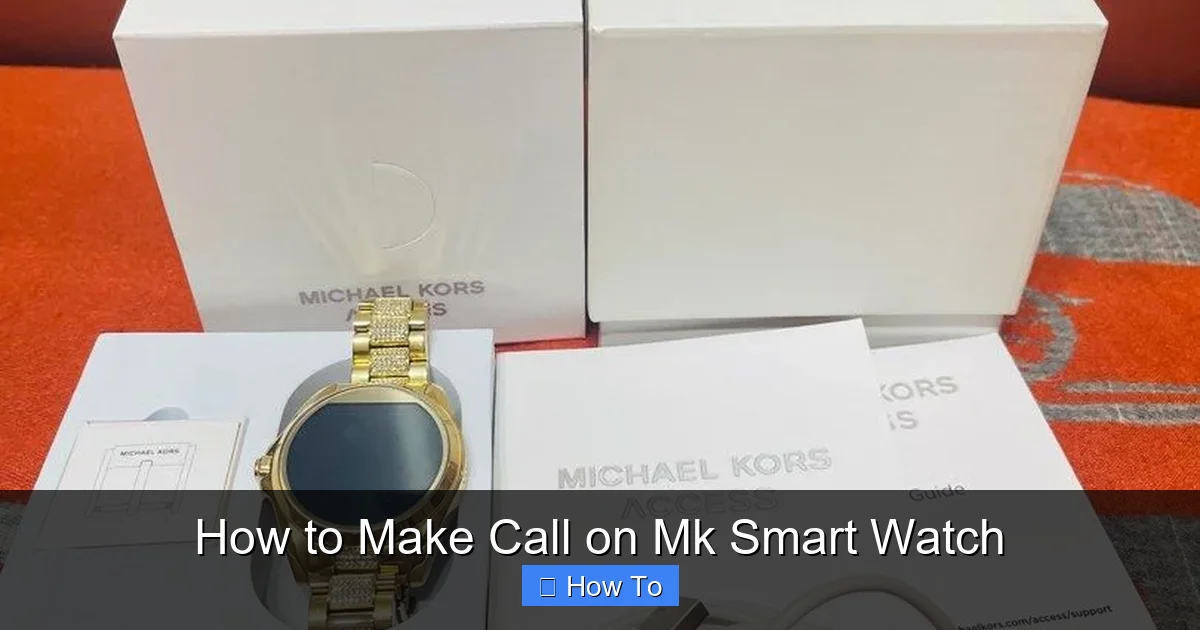 How to Make Call on Mk Smart Watch