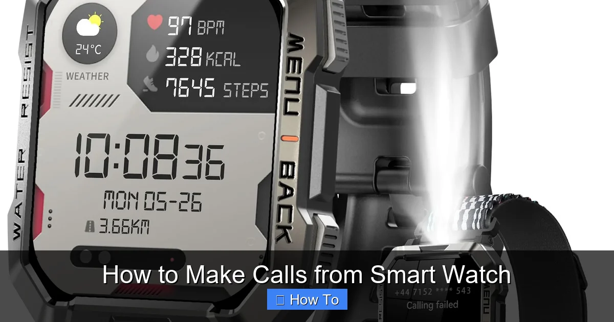 How to Make Calls from Smart Watch