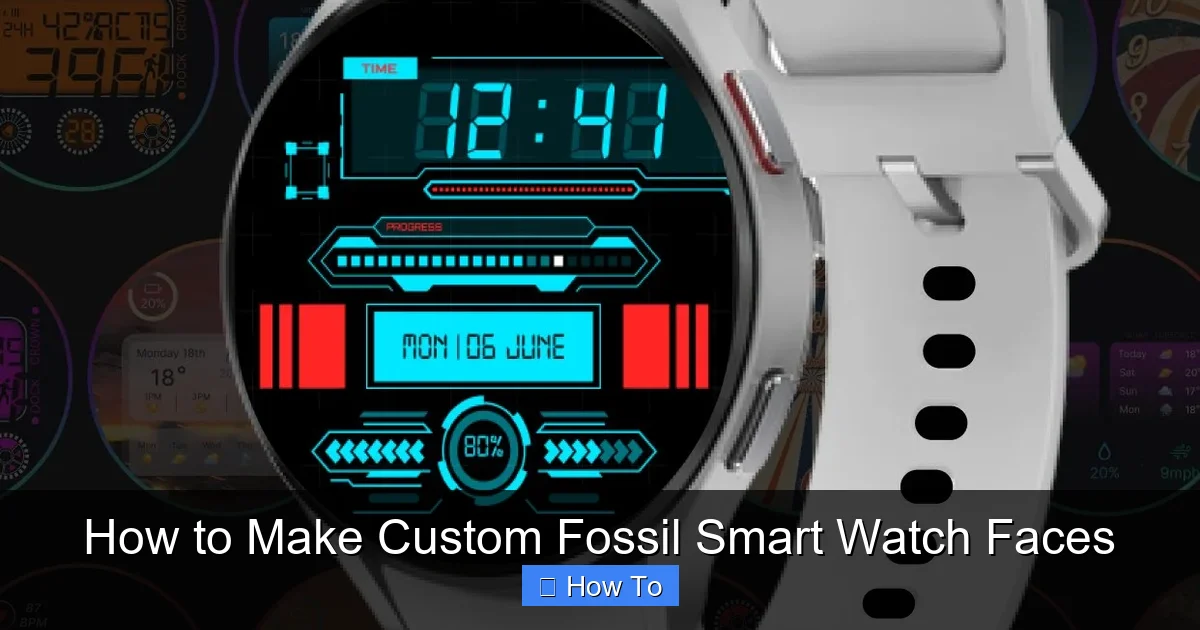 How to Make Custom Fossil Smart Watch Faces