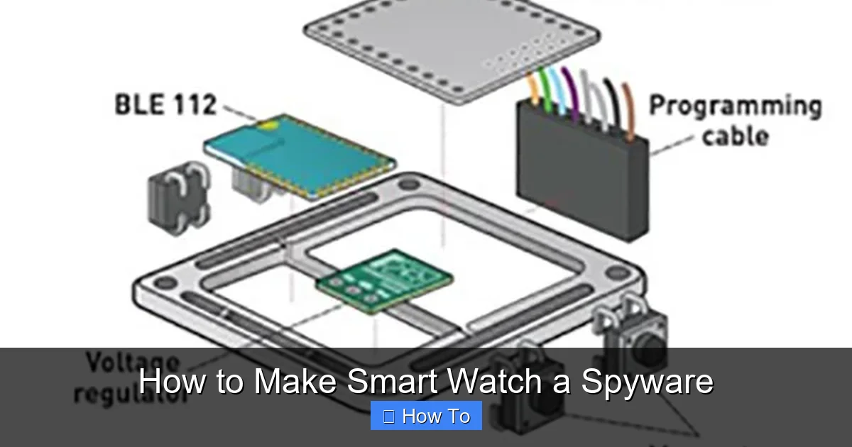 How to Make Smart Watch a Spyware