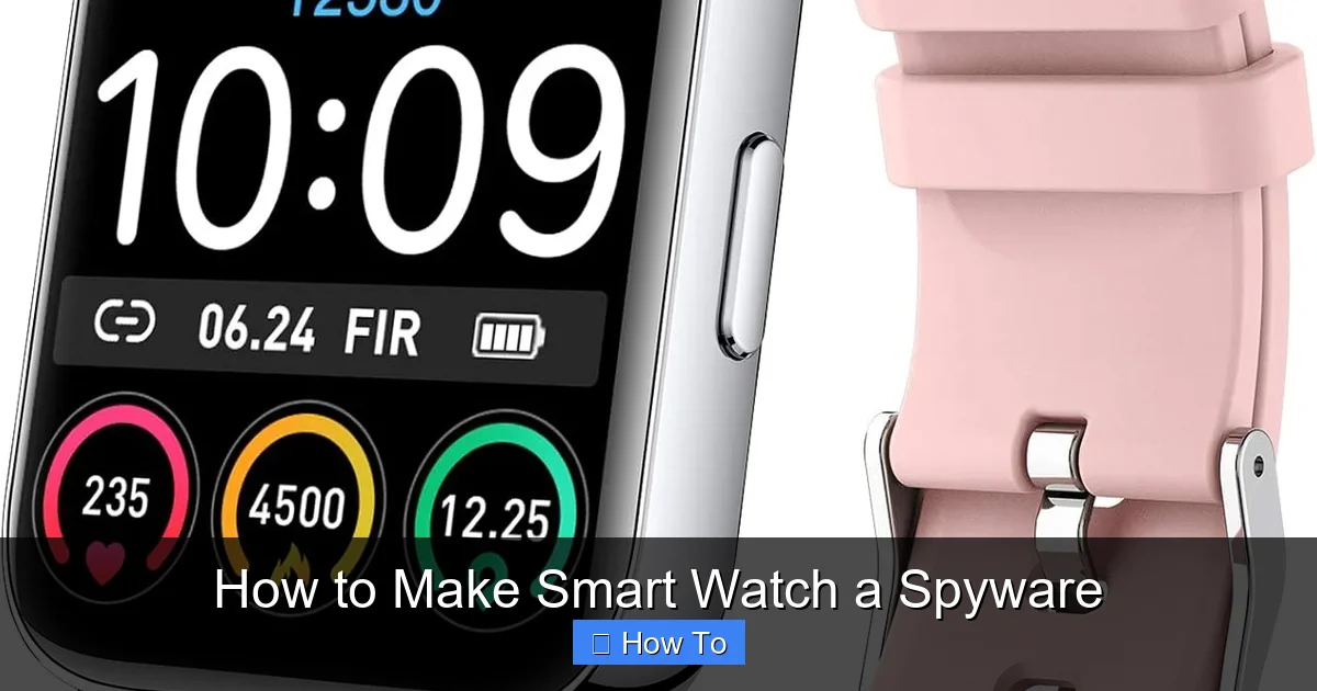 How to Make Smart Watch a Spyware