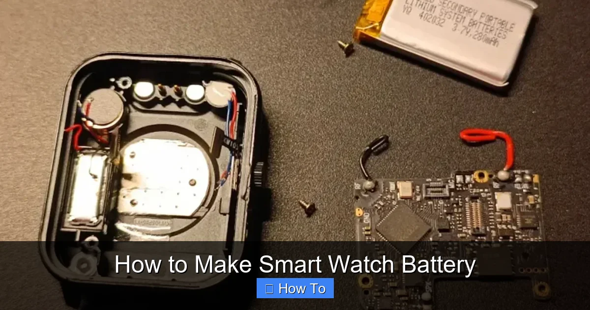 How to Make Smart Watch Battery