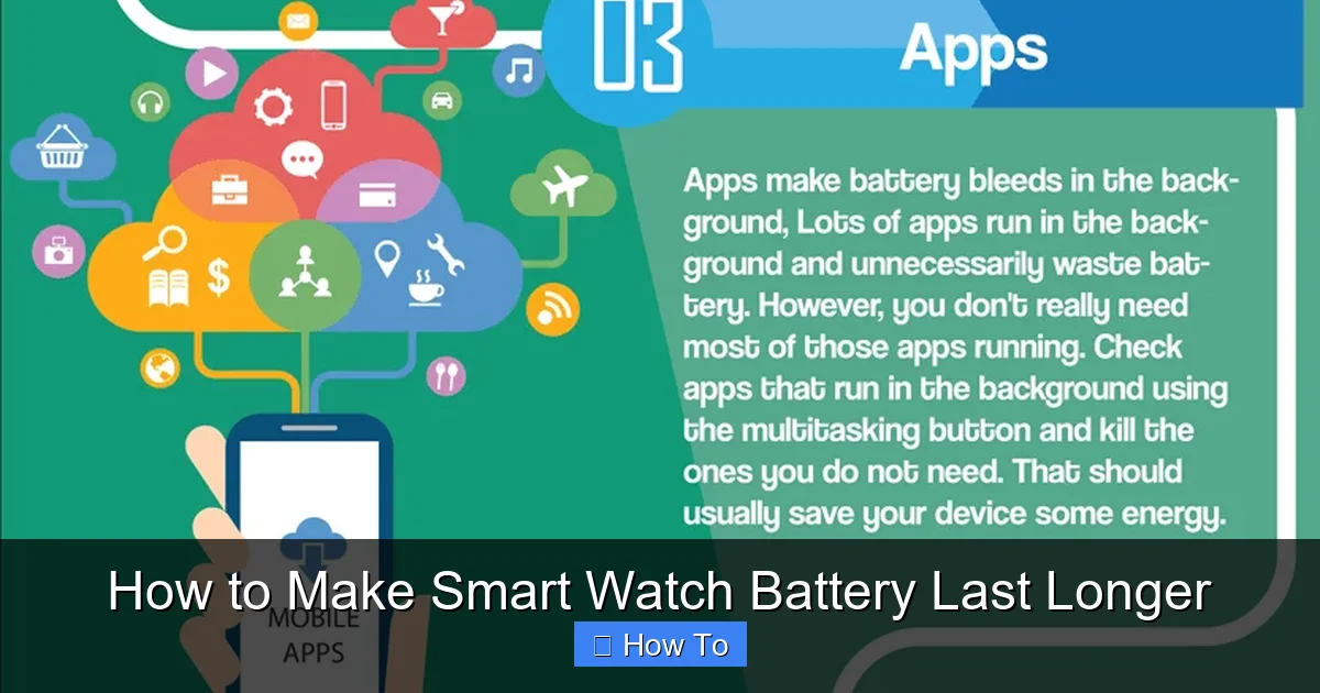 How to Make Smart Watch Battery Last Longer