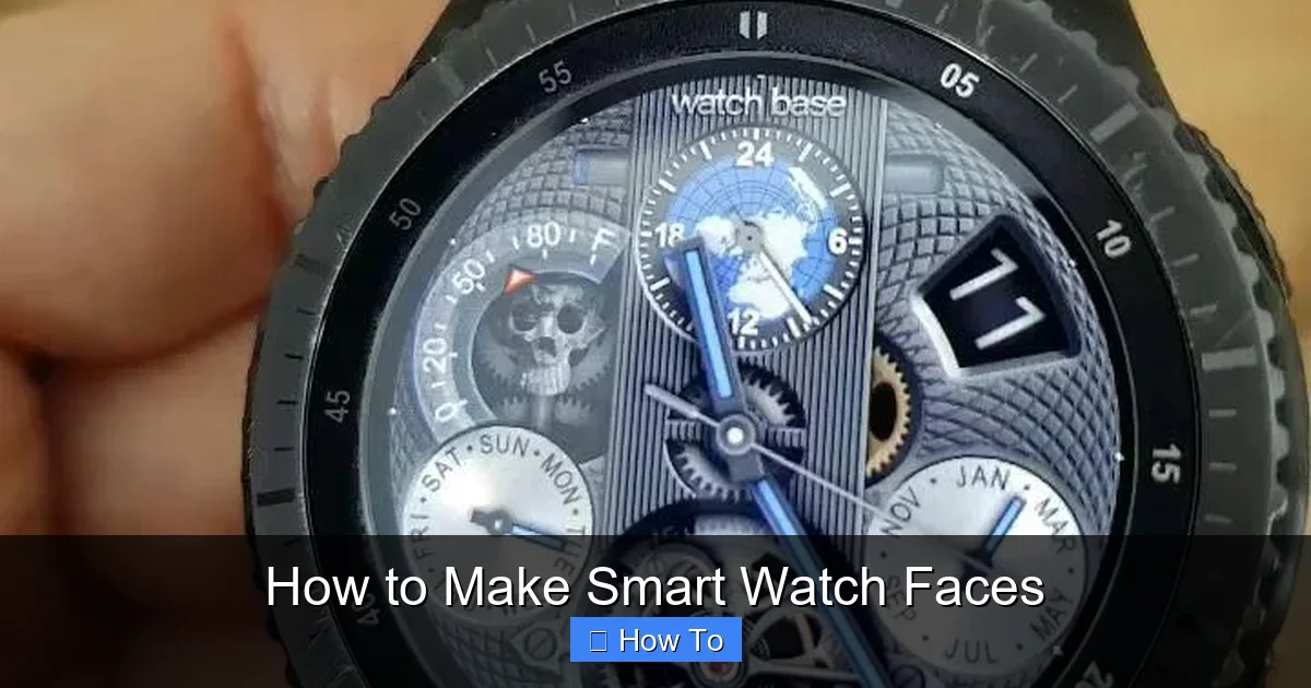How to Make Smart Watch Faces