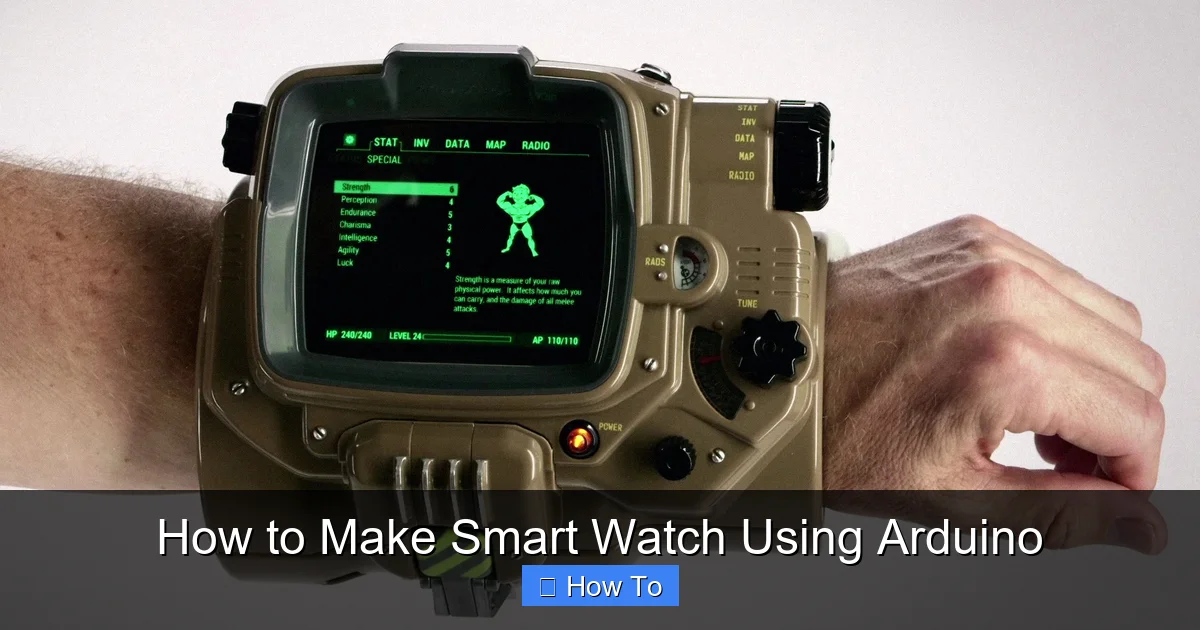How to Make Smart Watch Using Arduino