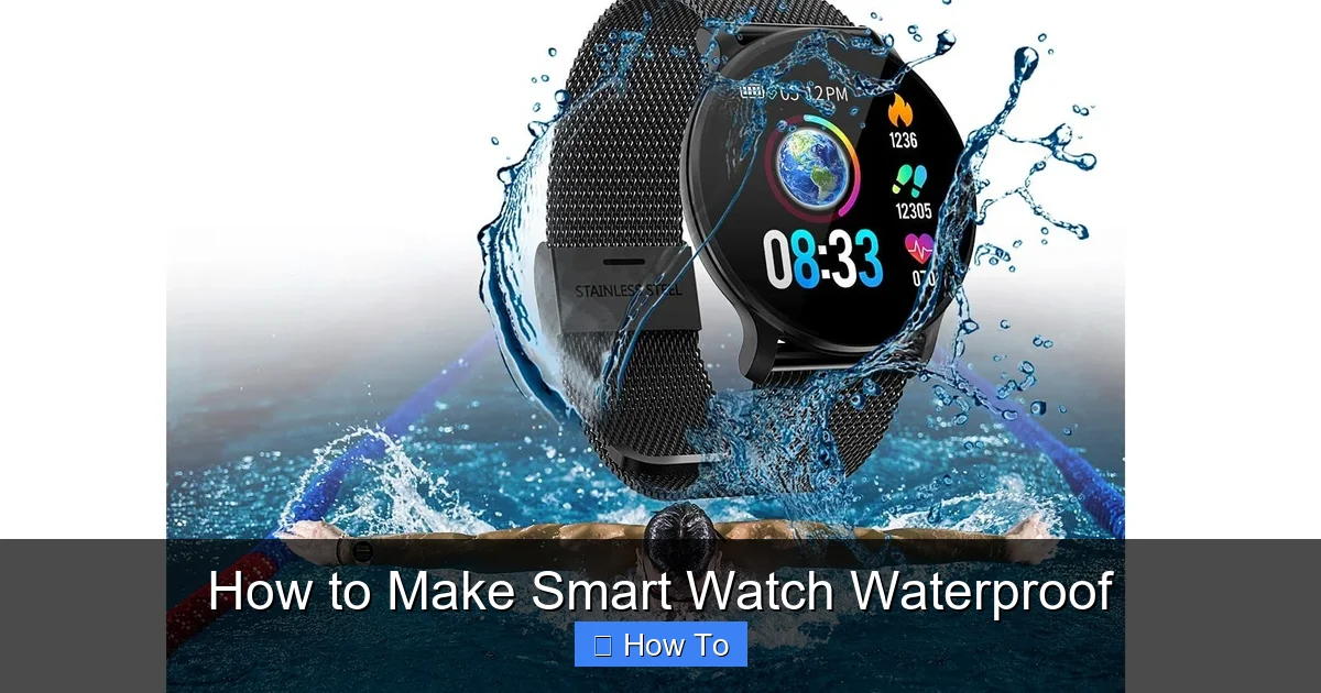 How to Make Smart Watch Waterproof