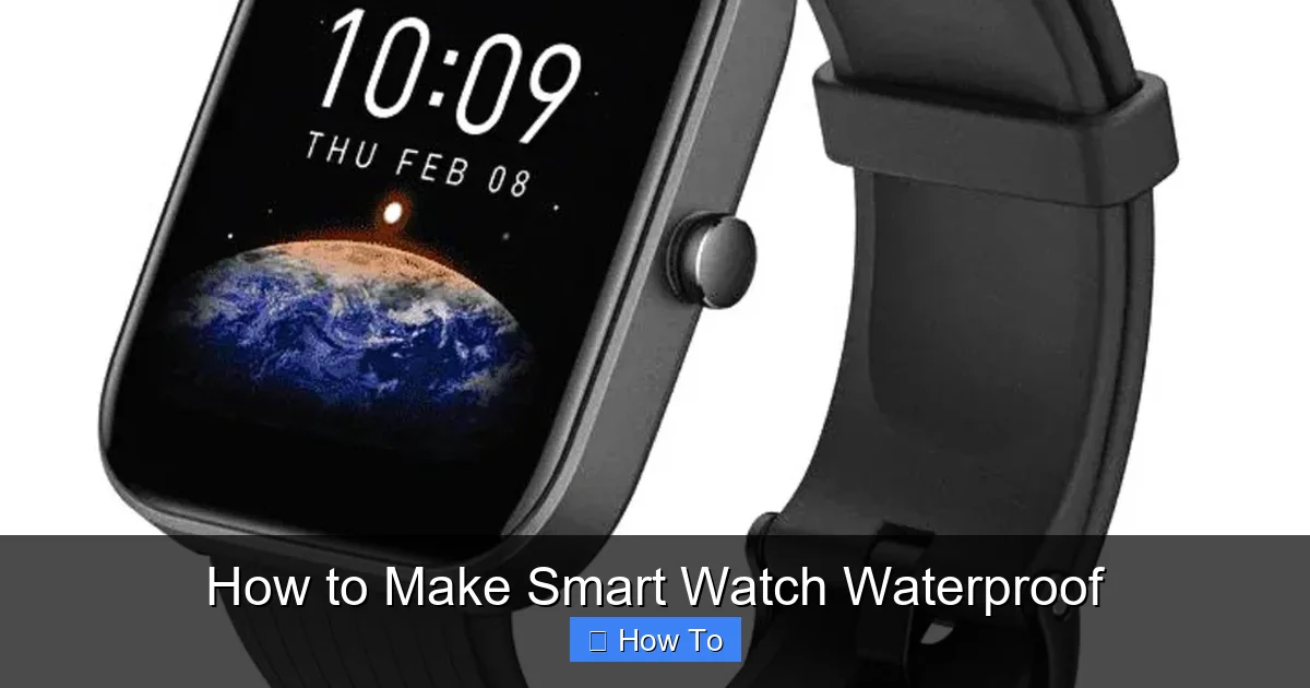 How to Make Smart Watch Waterproof