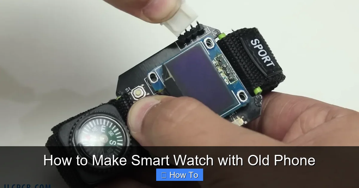 How to Make Smart Watch with Old Phone