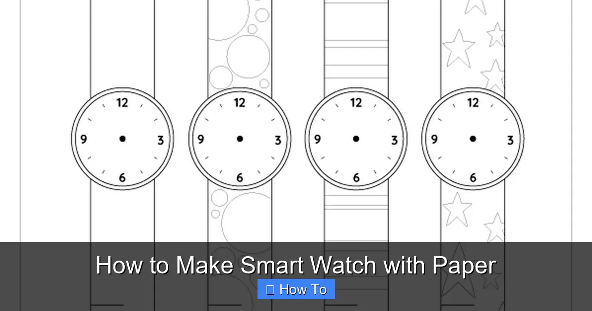 How to Make Smart Watch with Paper