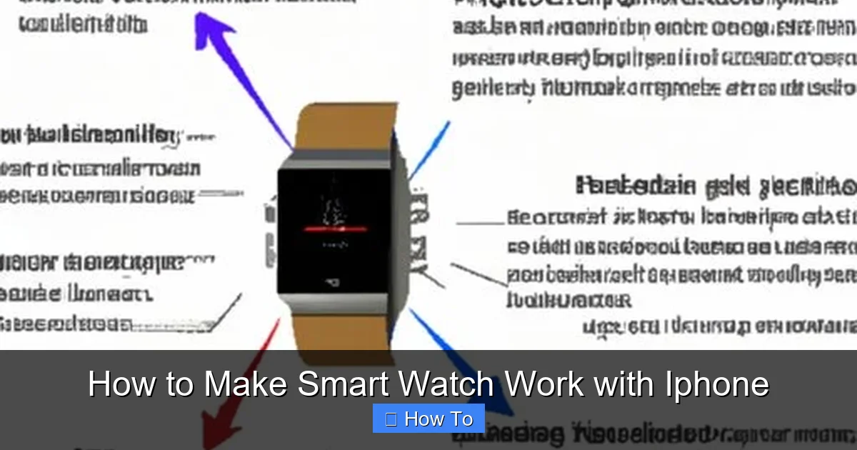 How to Make Smart Watch Work with Iphone