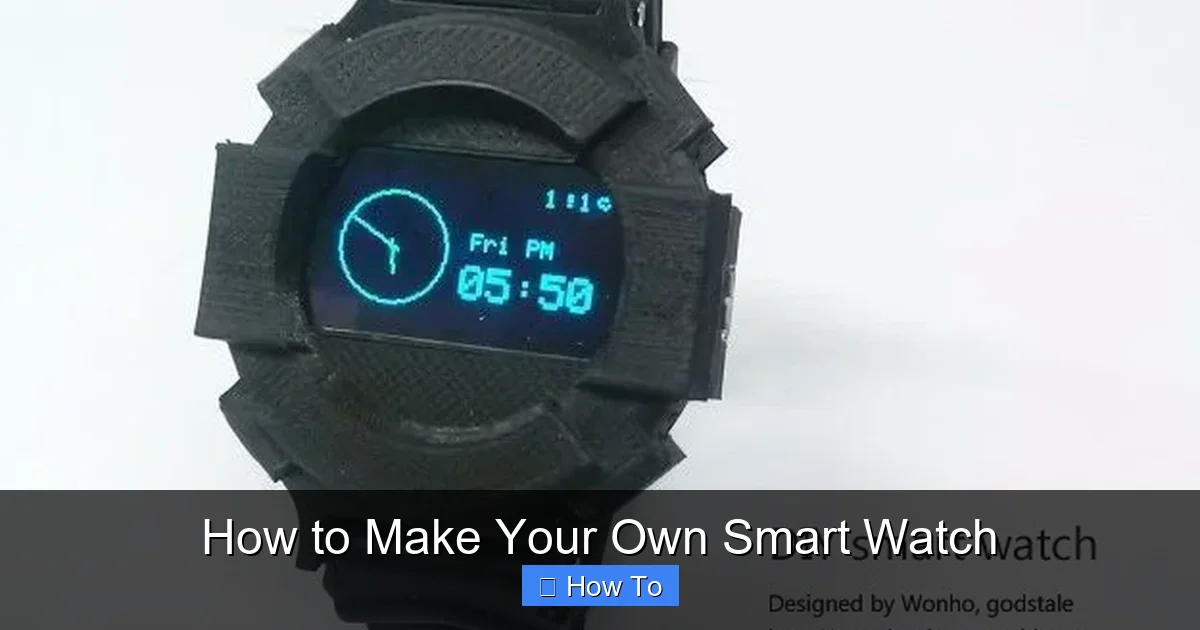 How to Make Your Own Smart Watch