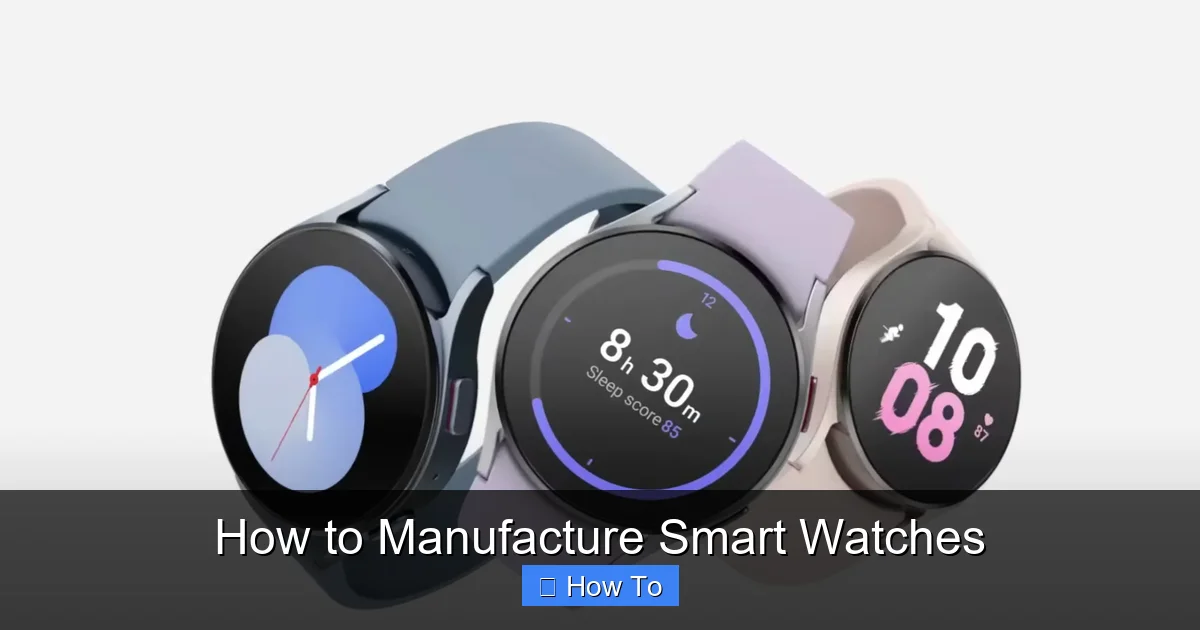 How to Manufacture Smart Watches
