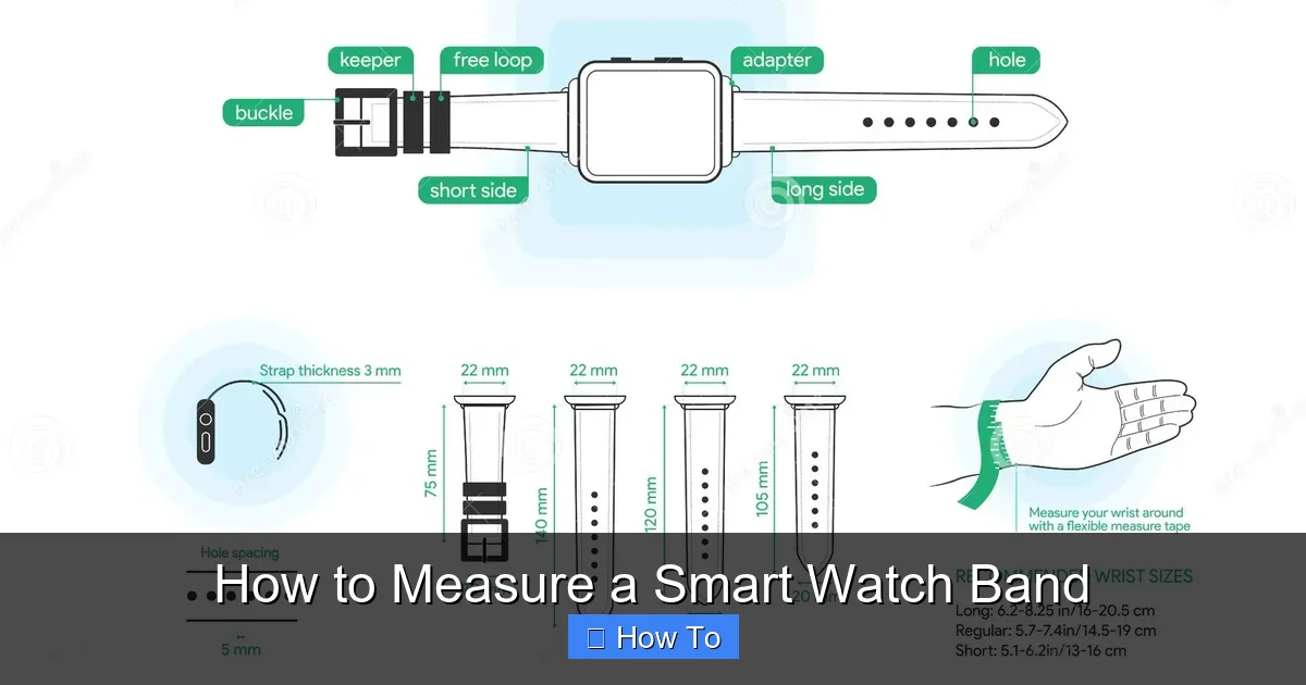 How to Measure a Smart Watch Band