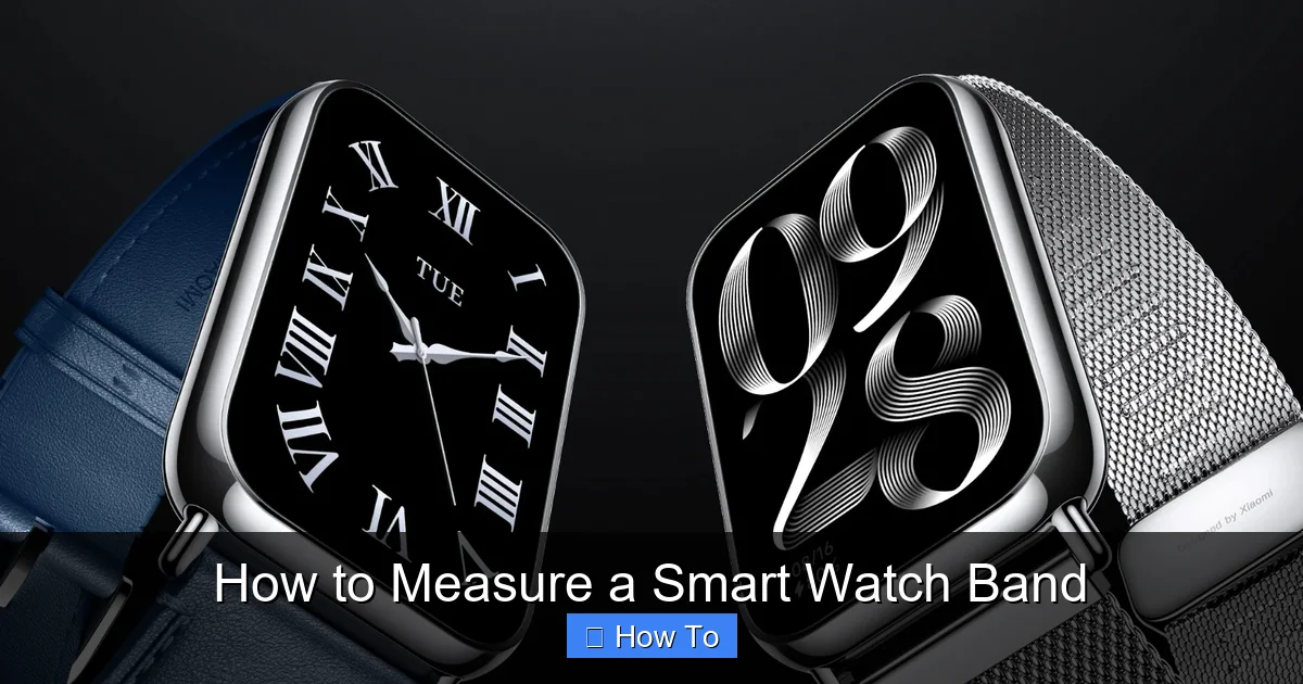 How to Measure a Smart Watch Band