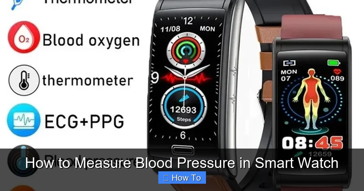 How to Measure Blood Pressure in Smart Watch