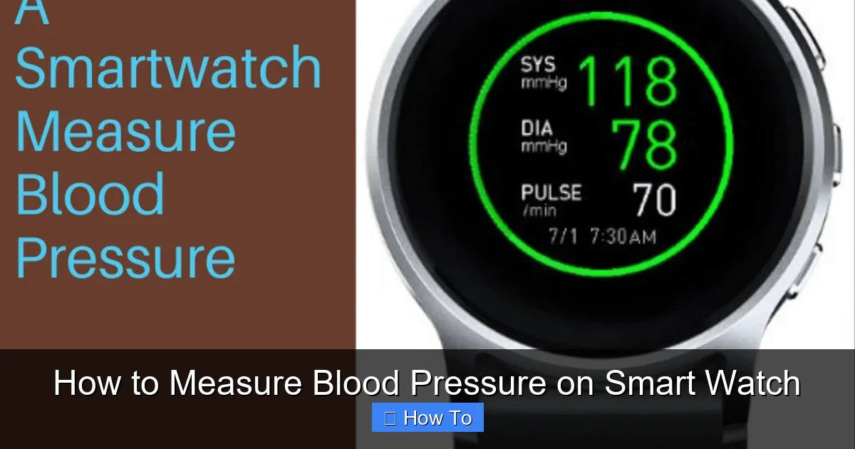 How to Measure Blood Pressure on Smart Watch