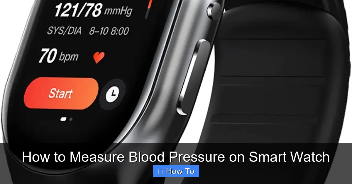 How to Measure Blood Pressure on Smart Watch