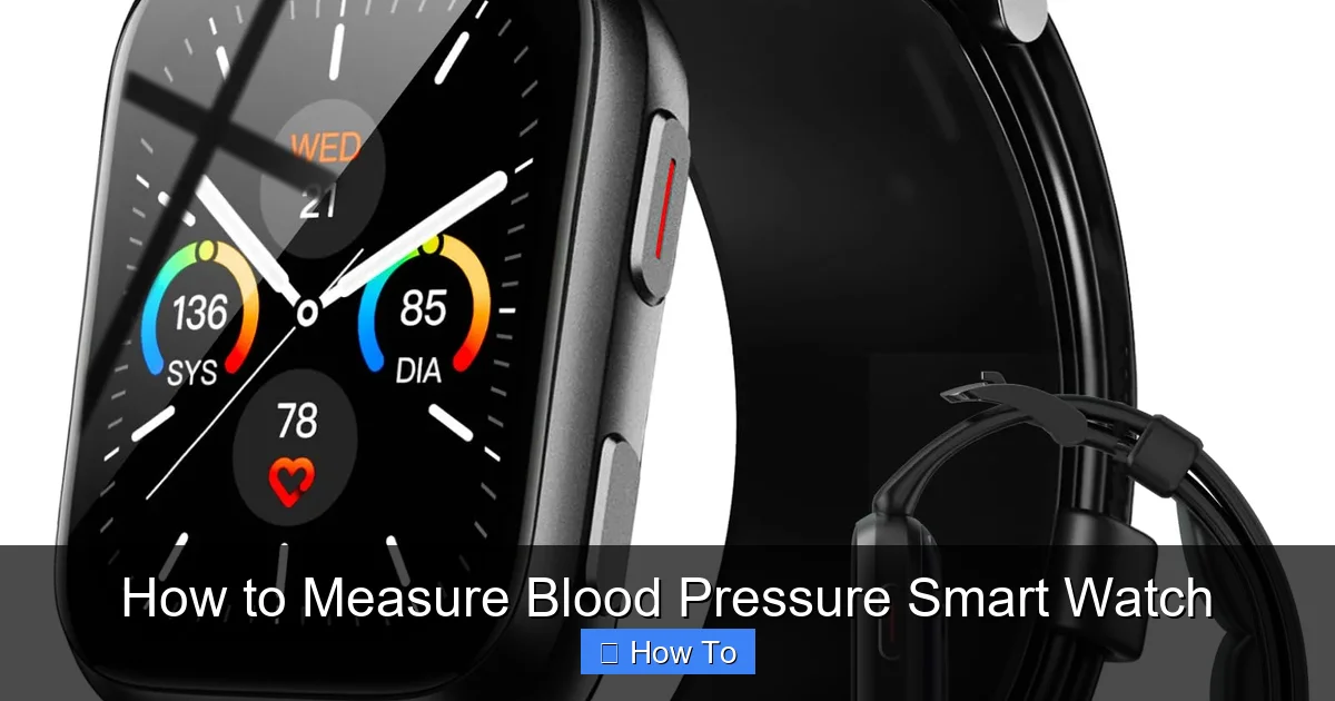 How to Measure Blood Pressure Smart Watch