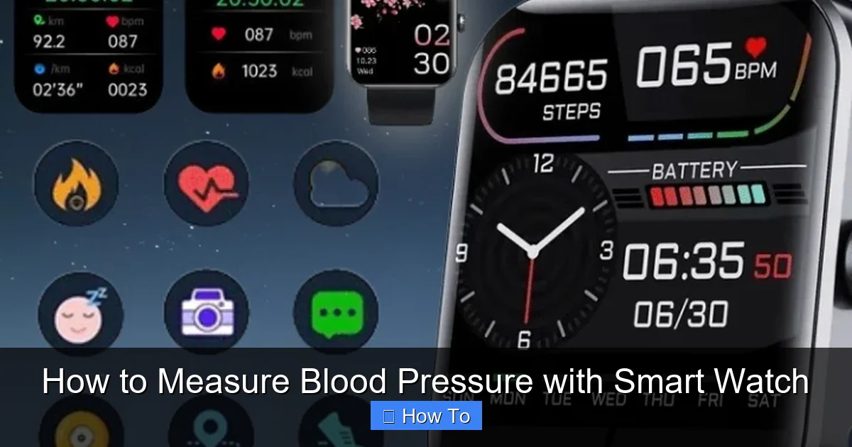 How to Measure Blood Pressure with Smart Watch