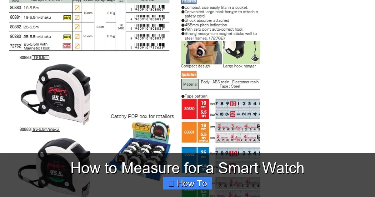 How to Measure for a Smart Watch