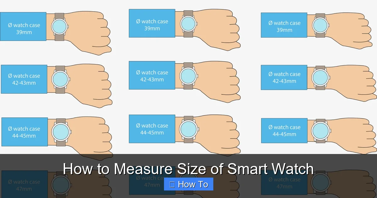 How to Measure Size of Smart Watch