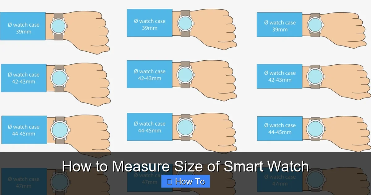 How to Measure Size of Smart Watch