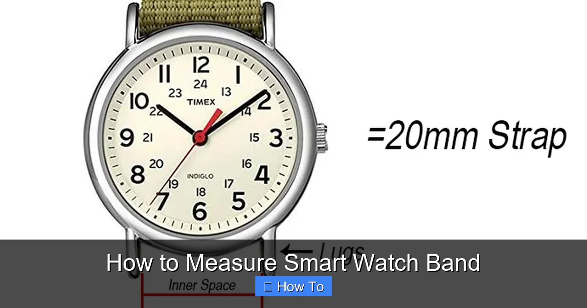 How to Measure Smart Watch Band