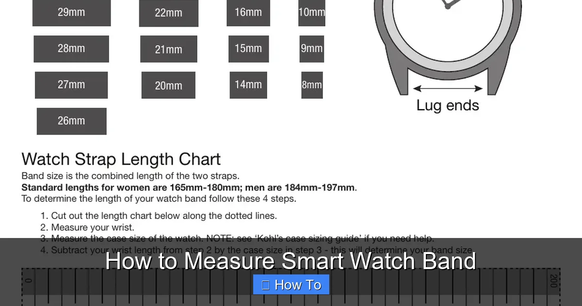 How to Measure Smart Watch Band