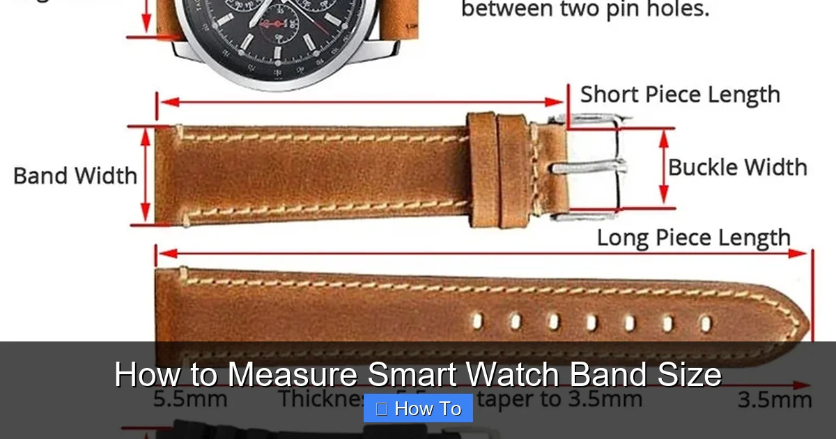 How to Measure Smart Watch Band Size