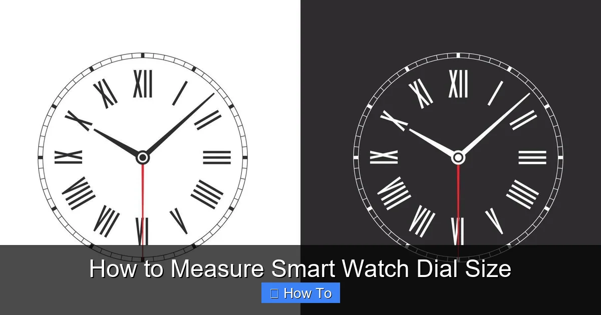 How to Measure Smart Watch Dial Size