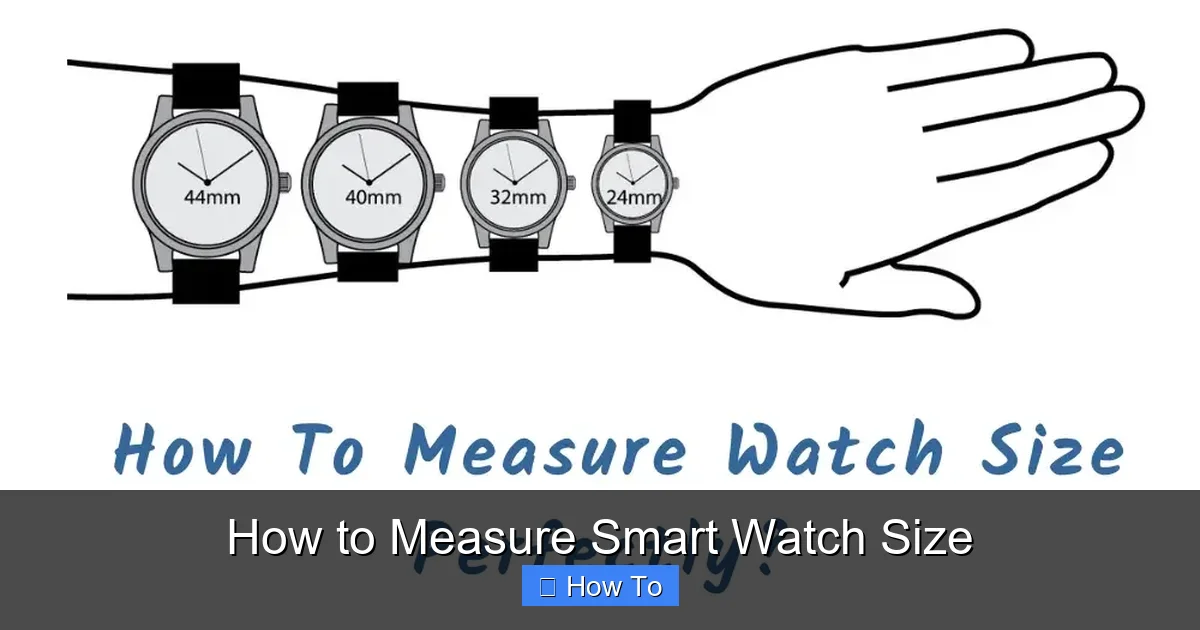 How to Measure Smart Watch Size