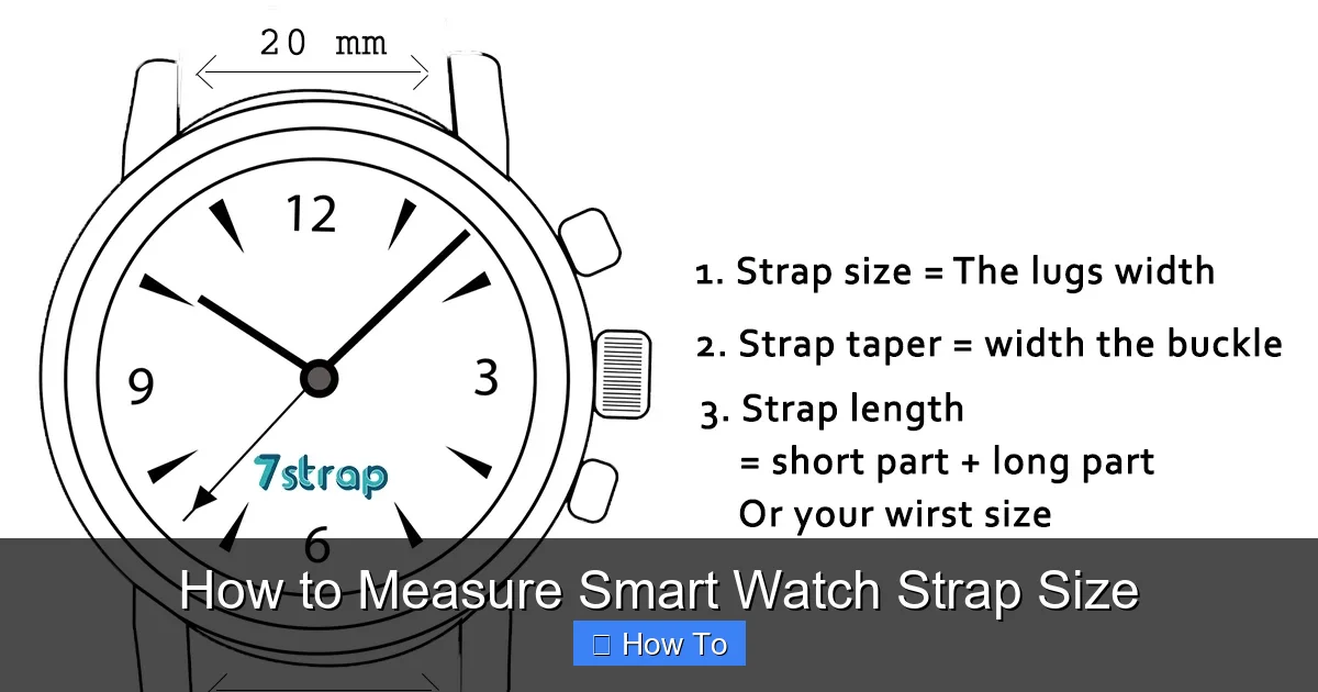 How to Measure Smart Watch Strap Size